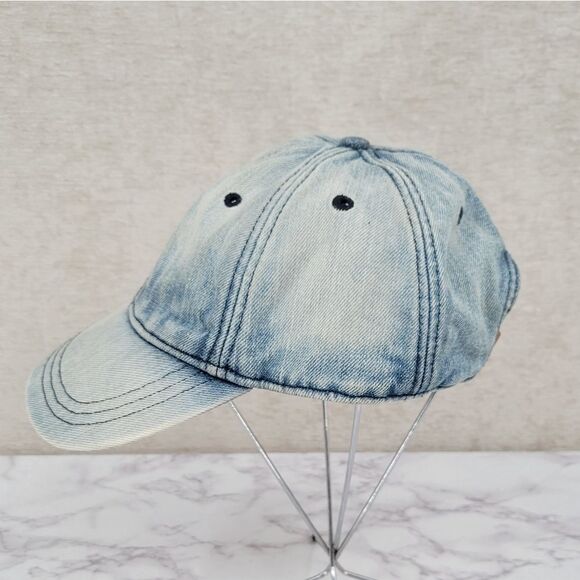 Light Wash Denim Jean Baseball Hat Cap Women's - Picture 4 of 8